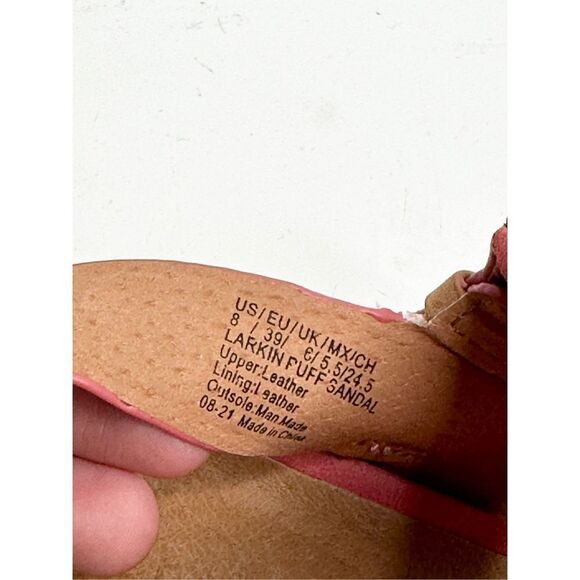 Kenneth Cole Sandals Womens Size 8 Pink Puff Leather Upper Platform‎ - Picture 8 of 9